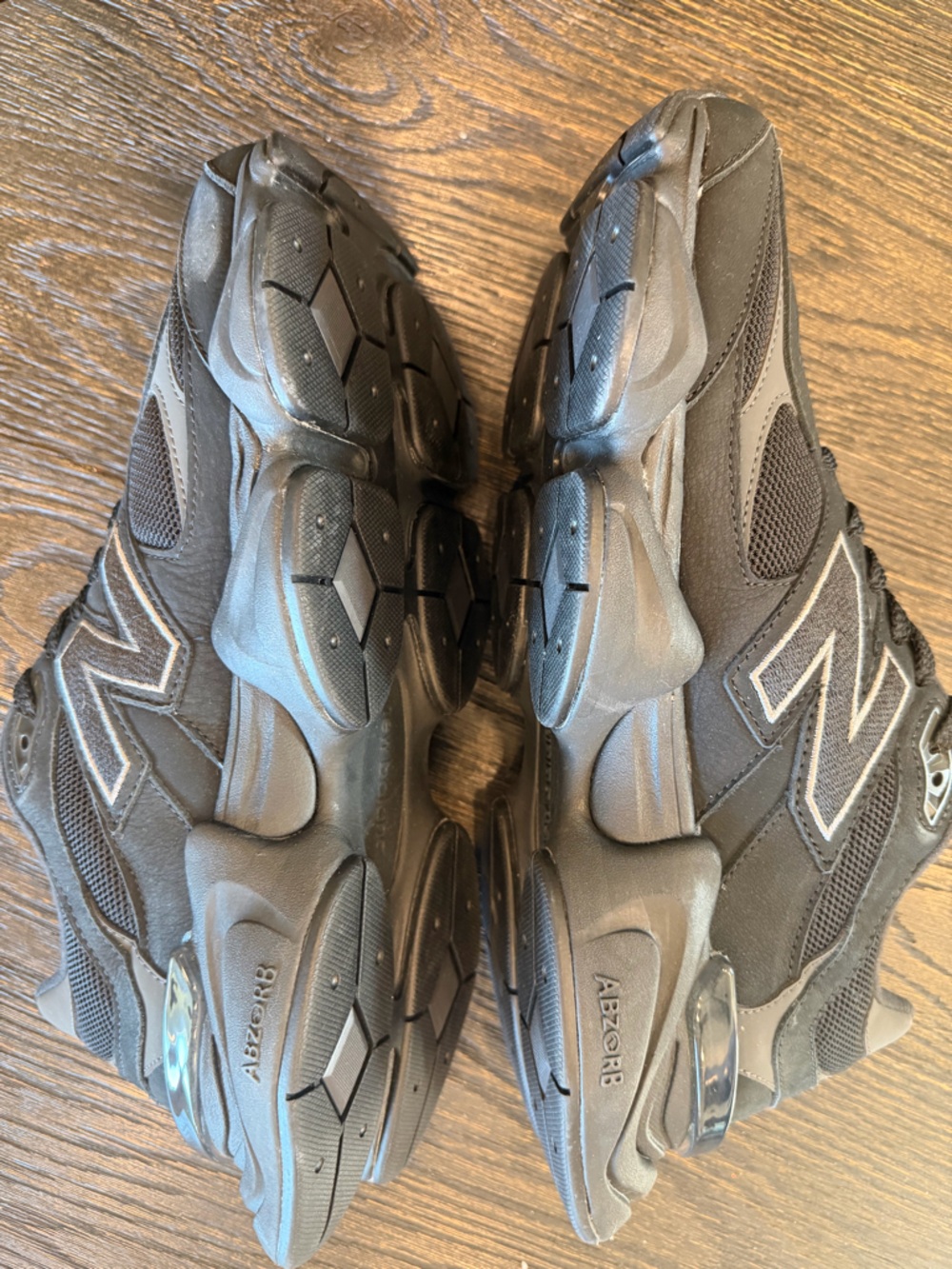 New Balance 9060 Triple Black Cement (Men's) size 13 - Picture 10 of 10